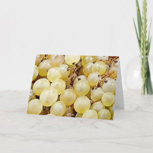 White Grapes Nancy Frankreich Dankeskarte