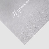 White Gray Delicate Glitzer Confetti Silver Gray Seidenpapier (Ausschnitt)