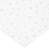 White Gray Star Weihnachten Tischdecke (Schrägansicht)