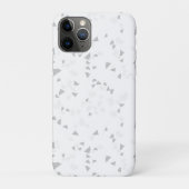 White Gray Terrazzo Minimal modern Case-Mate iPhone Hülle (Rückseite)