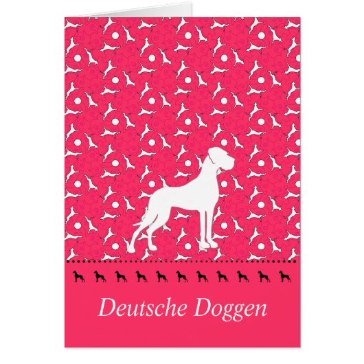 White Great Dane Silhouette (Vorne)