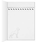 White Great Dane Silhouette (Innen (Rechts))