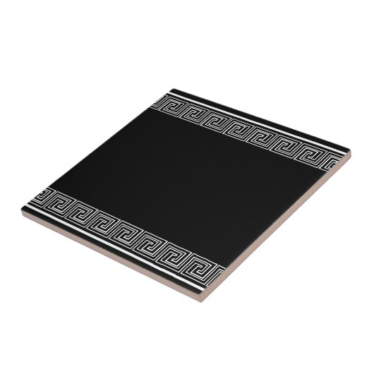 White Grecian Frieze Pattern Fliese (Seite)