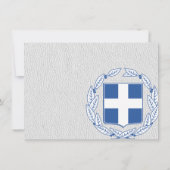 White Greece Wedding Foto Vielen Dank Dankeskarte (Rückseite)