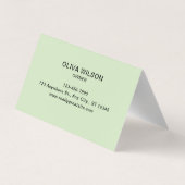 White Green Illustrative Reinigungsservice Visitenkarten (Rückseite)