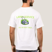White Green Lawn Care and Service Professional T-Shirt (Rückseite)