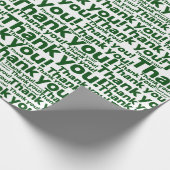 White & Green Lawn Care Service - Vielen Dank! - Geschenkpapier (Ecke)