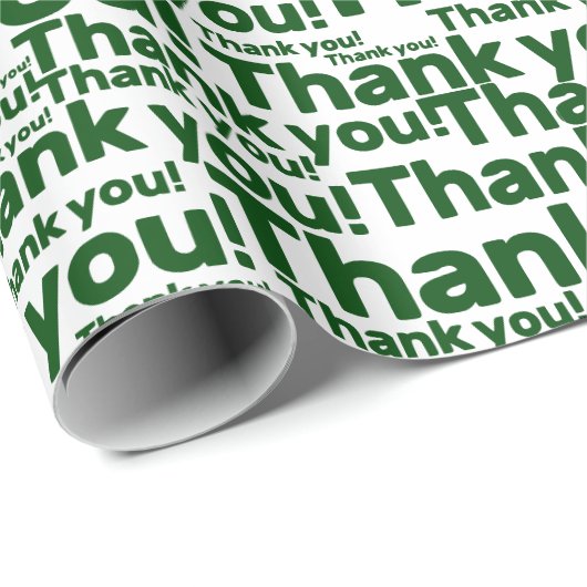 White & Green Lawn Care Service - Vielen Dank! - Geschenkpapier (Rolleneckpunkt)