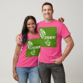 White Green Man Step Mountain Adventure Active T-Shirt (Unisex)
