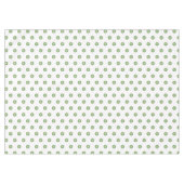 White Green Polka Dots Tischdecke (Vorderseite (Horizontal))
