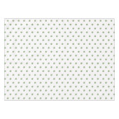 White Green Polka Dots Tischdecke (Vorderseite (Horizontal))