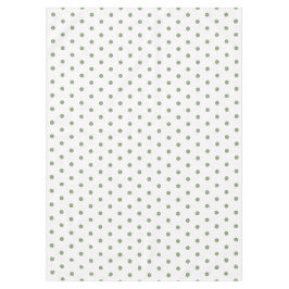 White Green Polka Dots Tischdecke