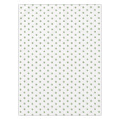 White Green Polka Dots Tischdecke (Vorderseite)