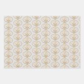 White Green und Gold Personalisiert Eid Mubarak Geschenkpapier Set (Vorderseite 3)