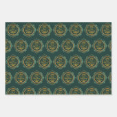 White Green und Gold Personalisiert Eid Mubarak Geschenkpapier Set (Vorderseite 2)