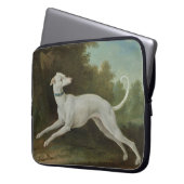 White Greyhound Dog (von Jean-Baptiste Oudry) Laptopschutzhülle (Vorderseite Links)