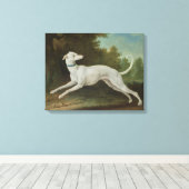 White Greyhound Dog (von Jean-Baptiste Oudry) Leinwanddruck (Insitu (Holzboden))