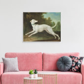 White Greyhound Dog (von Jean-Baptiste Oudry) Leinwanddruck (Insitu (Wohnzimmer))