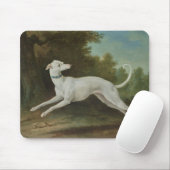 White Greyhound Dog (von Jean-Baptiste Oudry) Mousepad (Mit Mouse)
