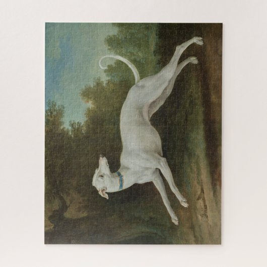 White Greyhound Dog (von Jean-Baptiste Oudry) Puzzle (Vertikal)