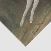 White Greyhound Dog (von Jean-Baptiste Oudry) Seidenpapier (Detail)