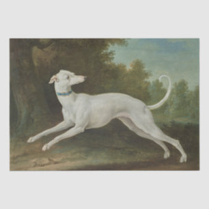 White Greyhound Dog (von Jean-Baptiste Oudry) Seidenpapier