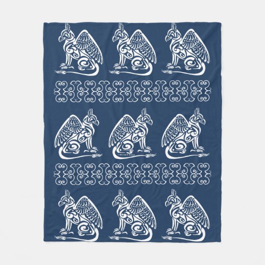 White Griffin Fleecedecke (Vorderseite)