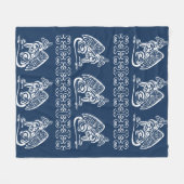 White Griffin Fleecedecke (Vorderseite (Horizontal))