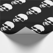 White Grim Sensenmann Skull Geschenkpapier (Ecke)