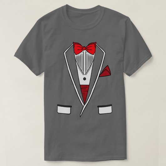 White Groom Bachelor Party Tuxedo Dress Anzug T-Shirt (Design vorne)