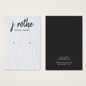 White Grunge Earring Typografy Juwelier (Vorne & Hinten)