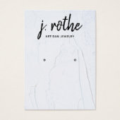 White Grunge Earring Typografy Juwelier (Vorderseite)