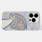 White Guardian Angel Art Custom iPhone Case (Rückseite (Horizontal))