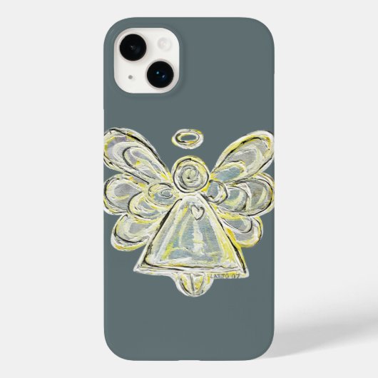 White Guardian Angel Art Custom iPhone Case (Rückseite)