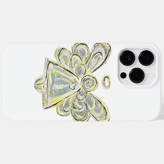 White Guardian Angel Art Custom iPhone Case (Rückseite (Horizontal))