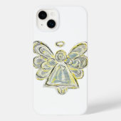 White Guardian Angel Art Custom iPhone Case (Rückseite)