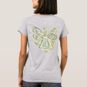 White Guardian Angel Custom Holiday Art T - Shirt (Rückseite)