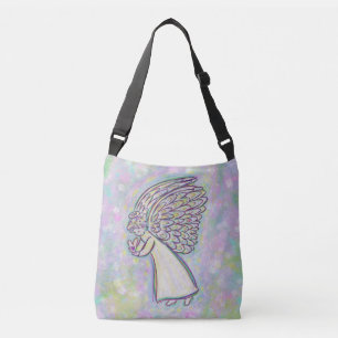 White Guardian Angel Pursuit Art Cross Body Bag Tragetaschen Mit Langen Trägern