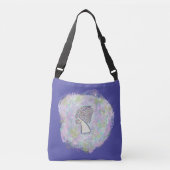 White Guardian Angel Pursuit Art Cross Body Bag Tragetaschen Mit Langen Trägern (Vorderseite)