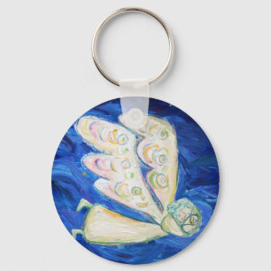 White Guardian Baby Angel Art Charm Schlüsselanh Schlüsselanhänger