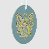White Guardian Engel Weihnachtsanhänger Ornament (Vorderseite)
