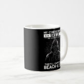 White Hacker für Cyber-Krieger und ethischen Hacke Kaffeetasse (VorderseiteRechts)