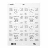 White Handwritten Look Cosmetics Bottle Label (Vorne)