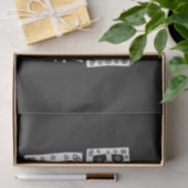 white happy birthday typography text seidenpapier (Geschenk)