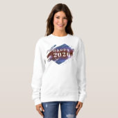 White Happy New Year Holiday Sweatshirt (Vorne ganz)
