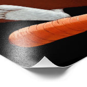 White Hare leicht abgelenkt von Büchern! Poster (Ecke)