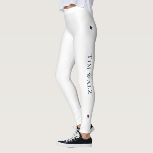White Harris-Walz Yoga Leggings mit Sternen
