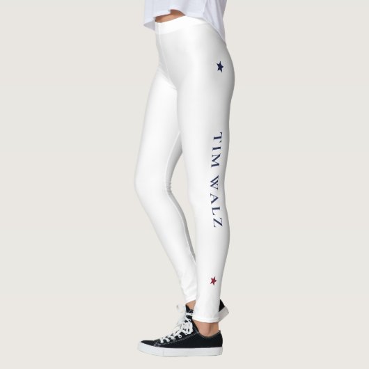 White Harris-Walz Yoga Leggings mit Sternen (Links)