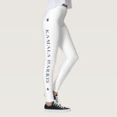 White Harris-Walz Yoga Leggings mit Sternen (Rechts)
