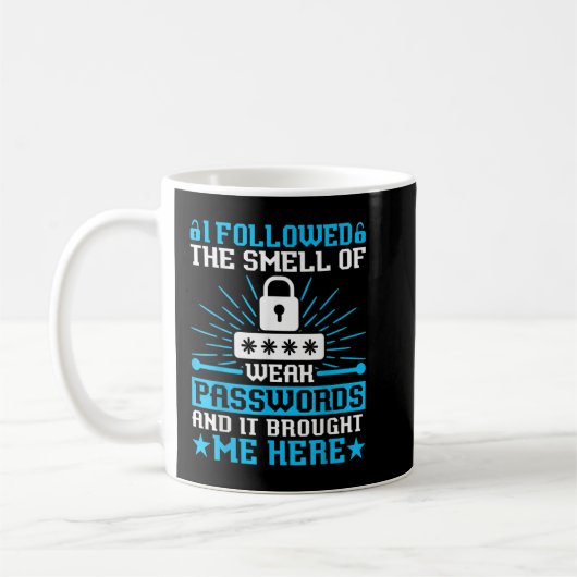 White Hat Ethical Hacker - Cyber Network Security Kaffeetasse (Links)
